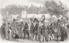 TURKEY. East of Ramzan, Istanbul. parade to Tophana 1858 old antique print