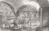 TUNISIA. A Moorish Bath at Tunis 1858 old antique vintage print picture