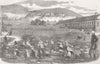 INDIA. Jackatalla Barracks, Ootacamund, Nilgiri Hills 1858 old antique print