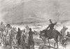 BOSNIA. Breaking up Austrian Military Bridge, Doboj 1878 old antique print