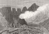 ITALY. Mount Vesuvius crater 1878 old antique vintage print picture