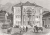 BOSNIA. General Philippovichs HQ at Sarajevo 1878 old antique print picture