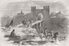 RUSSIA. Crimean War. Entrance to Anapa 1855 old antique vintage print picture