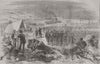 UKRAINE. Omar Pacha & Turkish Army, Kazatch Bay 1855 old antique print picture
