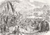 LONDON. Whitsuntide in Greenwich Park 1853 old antique vintage print picture