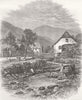 FRANCE. The highest mountain in the Vosges c1880 old antique print picture