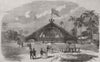 SRI LANKA. Inauguration, Ceylon Railway 1858 old antique vintage print picture