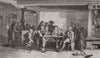 1871 old antique vintage print picture