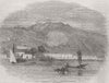 TURKEY. Crimean War. The Sanitarium at Smyrna 1855 old antique print picture