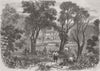 UKRAINE. Crimean War. Picket, garden nr Voronsov Rd 1855 old antique print