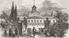 UKRAINE. Prince Menschikoffs HQ, Sevastopol 1855 old antique print picture