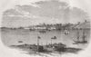 UKRAINE. Crimean War. Mykolaiv 1855 old antique vintage print picture