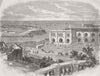 UKRAINE. Interior of Sevastopol 1855 old antique vintage print picture