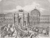 FRANCE. Queen, Imperial State Carriage, Tuileries 1855 old antique print