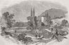 UKRAINE. Chernaya. Tchourgoun, nr Sardinian Camp 1855 old antique print