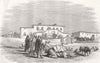 EGYPT. Station in the Desert 1857 old antique vintage print picture