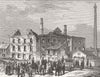 MASSACHUSETTS. Anderson Steam Feather Factory 1876 old antique print picture