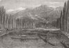PAKISTAN. Lt-Gov, Srinnuggur, boats 1863 old antique vintage print picture