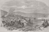 UKRAINE. Draining Balaklava Railway 1856 old antique vintage print picture
