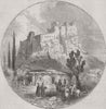 GEORGIA. Castle of Souram, Georgia 1856 old antique vintage print picture