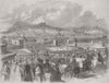 TURKEY. Russian, Kars, after capitulation 1856 old antique print picture