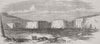 UKRAINE. Docks of Sevastopol. Dockyard  1856 old antique vintage print picture