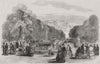1856 old antique vintage print picture