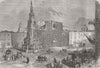 ITALY. Church of Jesuits, Napoli 1856 old antique vintage print picture