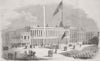 CALIFORNIA. HQ of Vigilance Committee, San Francisco 1856 old antique print