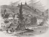 UKRAINE. Ordnance wharf, Balaklava 1856 old antique vintage print picture