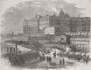 SPAIN. The Royal Palace at Madrid 1856 old antique vintage print picture
