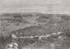 UKRAINE. Breach, Redan, where final fight took place 1856 old antique print