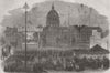 FRANCE. Celebrating Imperial Prince's baptism, Paris 1856 old antique print