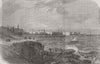 SPAIN. View of Cadiz 1859 old antique vintage print picture