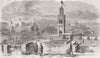 MOROCCO. Spanish-Moroccan War. Tangier from Citadel 1859 old antique print