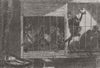 MONKEYS. The bad neighbours 1862 old antique vintage print picture