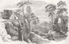 SOUTH AFRICA. Gola River, tributary of Waterkloof 1852 old antique print