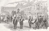 FRANCE. Marshal Exelmans funeral, Invalides, Paris 1852 old antique print