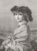PORTRAITS. Morning 1862 old antique vintage print picture