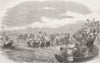 NORFOLK. King's Lynn Regatta. Shovel-Race 1864 old antique print picture