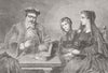 PORTRAITS. The reverse of fortune 1864 old antique vintage print picture