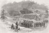 CANADA. Troops, New Brunswick. Barracks, Petersville 1862 old antique print