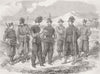 BELGIUM. Belgian Bodyguard of Empress Mexico 1864 old antique print picture