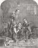 CHILDREN. Crab-Catchers 1854 old antique vintage print picture
