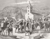 SERBIA. War. Removing valuables from Ivanjica 1876 old antique print picture