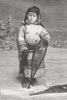 CANADA. Little snowshoes-Canadian sketch 1883 old antique print picture