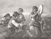 SPAIN. Spanish Gipsies 1854 old antique vintage print picture