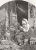 FAMILIES. La Culla 1858 old antique vintage print picture