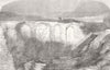 EGYPT. Discovered remains of Alexandrian Library 1854 old antique print
