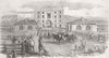 LONDON. The Islington New Market 1849 old antique vintage print picture